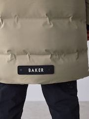 Daş - Baker by Ted Baker Shower Resistant Longline Padded Coat - 17şəkildən 7 şəkil