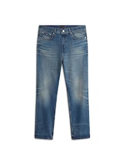 Tommy Hilfiger Whiskered Relaxed Straight Leg Jeans - صورة 5 من 5
