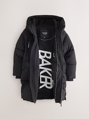 Qara İdman Fermuar - Baker by Ted Baker Shower Resistant Longline Padded Coat - 19şəkildən 10 şəkil