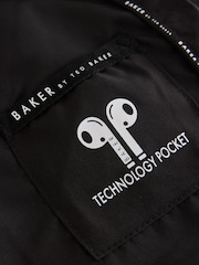 Qara İdman Fermuar - Baker by Ted Baker Shower Resistant Longline Padded Coat - 19şəkildən 11 şəkil