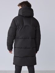 Qara İdman Fermuar - Baker by Ted Baker Shower Resistant Longline Padded Coat - 19şəkildən 2 şəkil