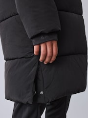 Qara İdman Fermuar - Baker by Ted Baker Shower Resistant Longline Padded Coat - 19şəkildən 7 şəkil