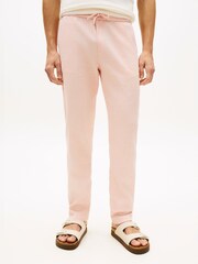 Tommy Hilfiger Pink Harlem Tapered Leg Linen Blend Chinos - Image 1 of 5