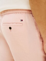 Tommy Hilfiger Pink Harlem Tapered Leg Linen Blend Chinos - Image 4 of 5
