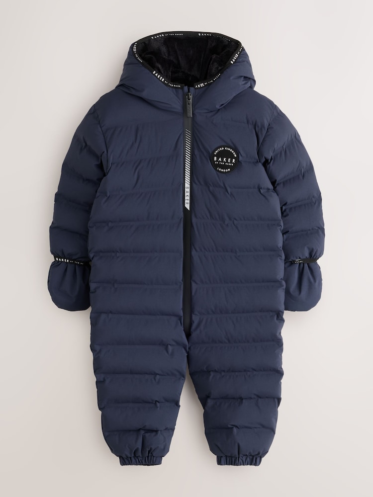 Mornarica - Baker by Ted Baker Shower Resistant Padded Snowsuit - Slika 1 iz 7 Mornarica - Baker by Ted Baker Shower Resistant Padded Snowsuit - Slika 1 iz 7