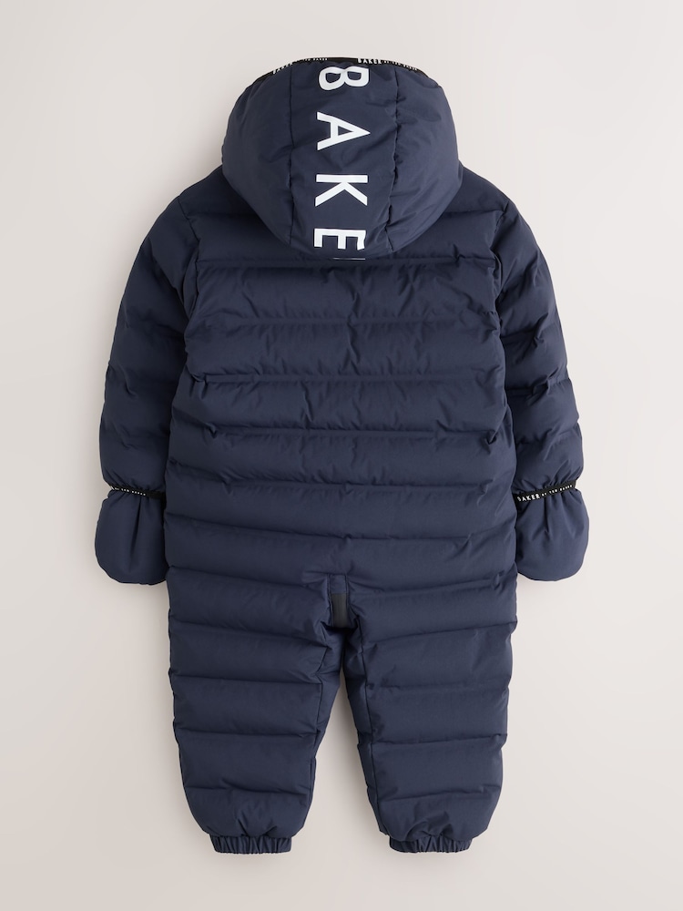 Mornarica - Baker by Ted Baker Shower Resistant Padded Snowsuit - Slika 2 iz 7 Mornarica - Baker by Ted Baker Shower Resistant Padded Snowsuit - Slika 2 iz 7