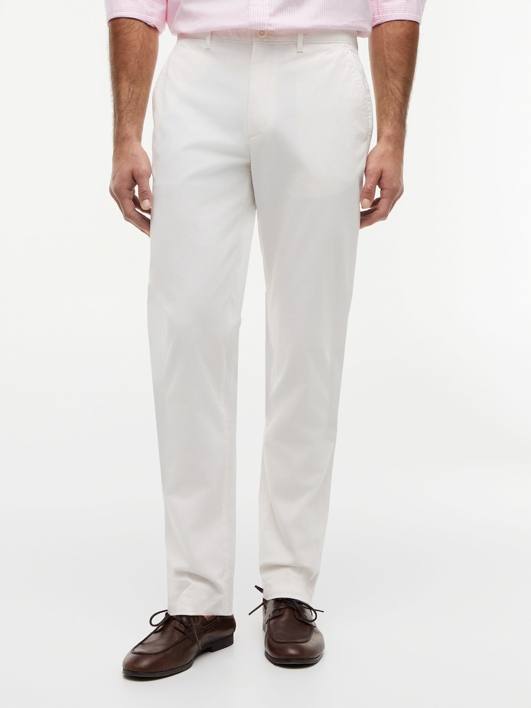 Tommy Hilfiger Cream Denton Straight Leg Twill Chinos - Image 1 of 5 Tommy Hilfiger Cream Denton Straight Leg Twill Chinos - Image 1 of 5