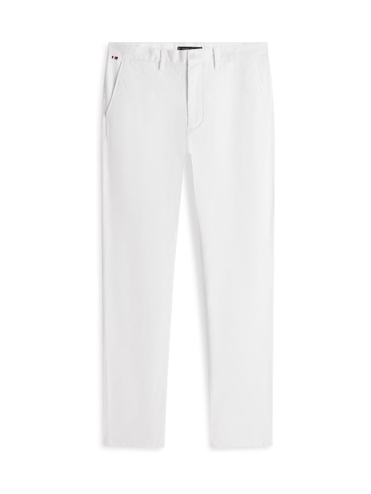 Tommy Hilfiger Cream Denton Straight Leg Twill Chinos - Image 5 of 5 Tommy Hilfiger Cream Denton Straight Leg Twill Chinos - Image 5 of 5