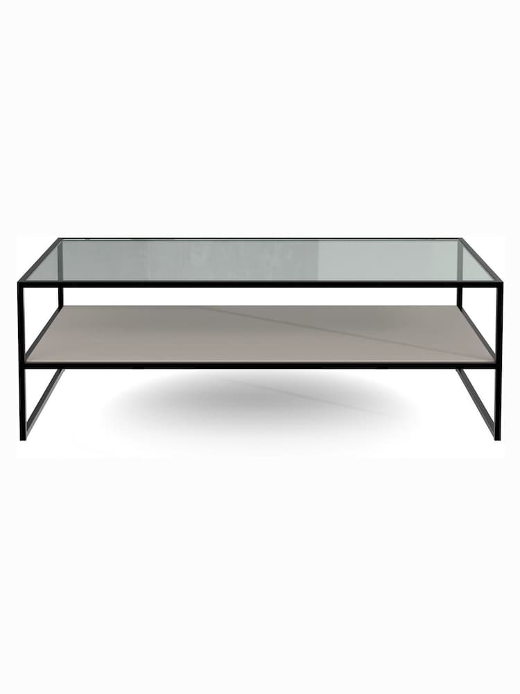 Centrepiece Grey Tribeca Rectangular Coffee Table - Image 2 of 4