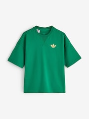 adidas Originals Green Dinosaur Back Graphic T-Shirt - Image 1 of 2