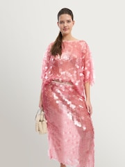 Munthe Pink Belmira Sequin Top - Image 1 of 3
