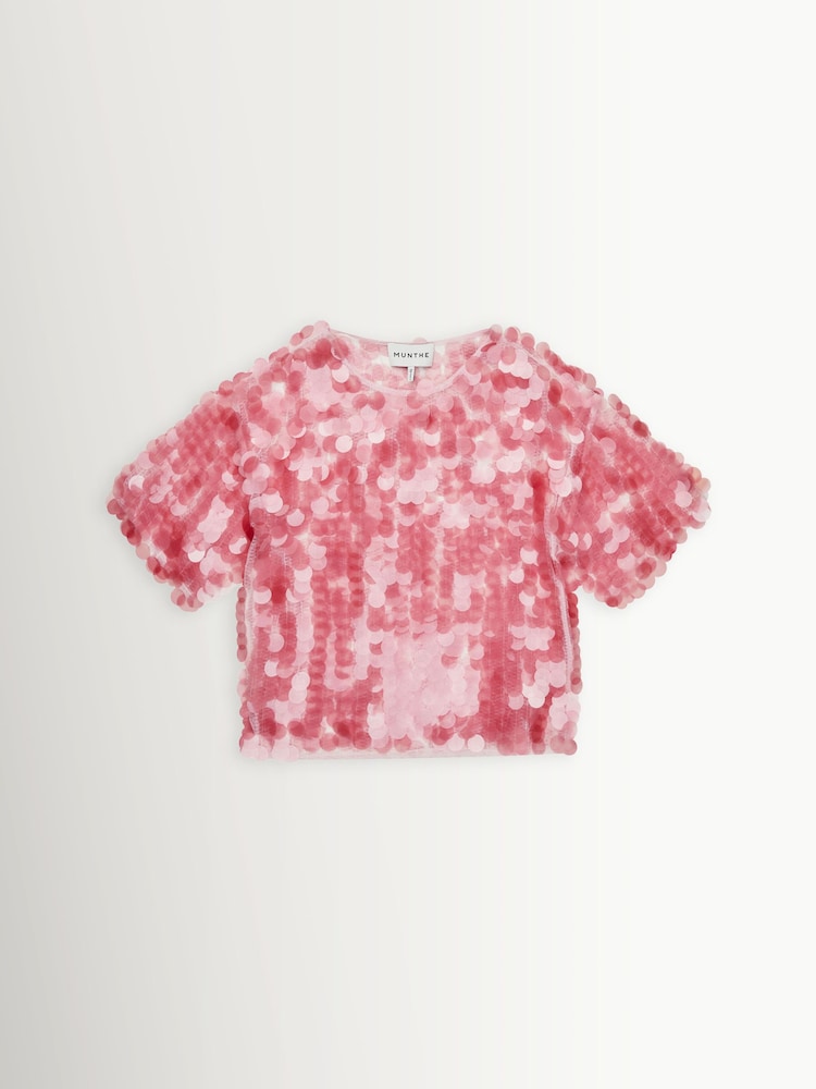 Munthe Pink Belmira Sequin Top - Image 3 of 3