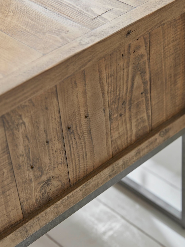 Cox & Cox Brown Lima Side Table - Image 5 of 5