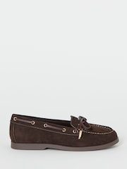 Simply Be Brown Extra Wide Fit Boat Shoes - Image 3 of 4