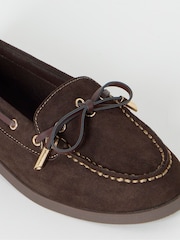 Simply Be Brown Extra Wide Fit Boat Shoes - Image 4 of 4