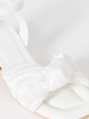 Simply Be White Side Bow Low Block Heels - Image 4 of 4