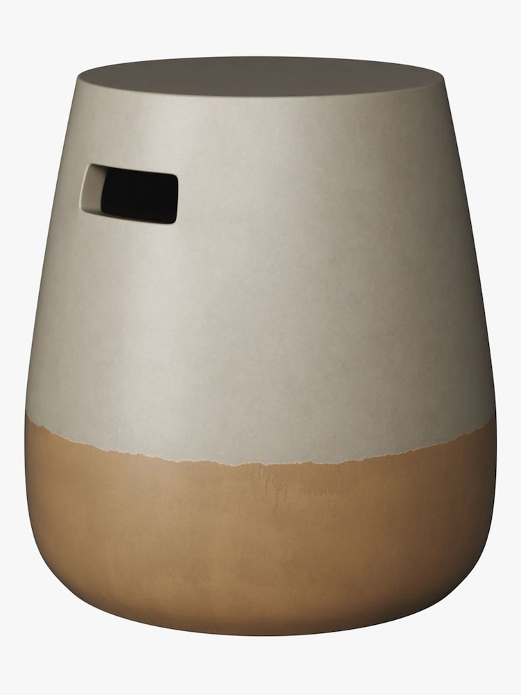 Abigail Ahern Gold  Grey Ombr Taiko Side Table - Image 3 of 3