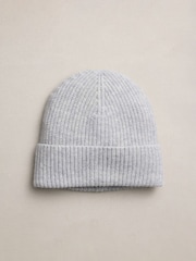 Grey N.Premium Cashmere Beanie Hat - Image 1 of 3