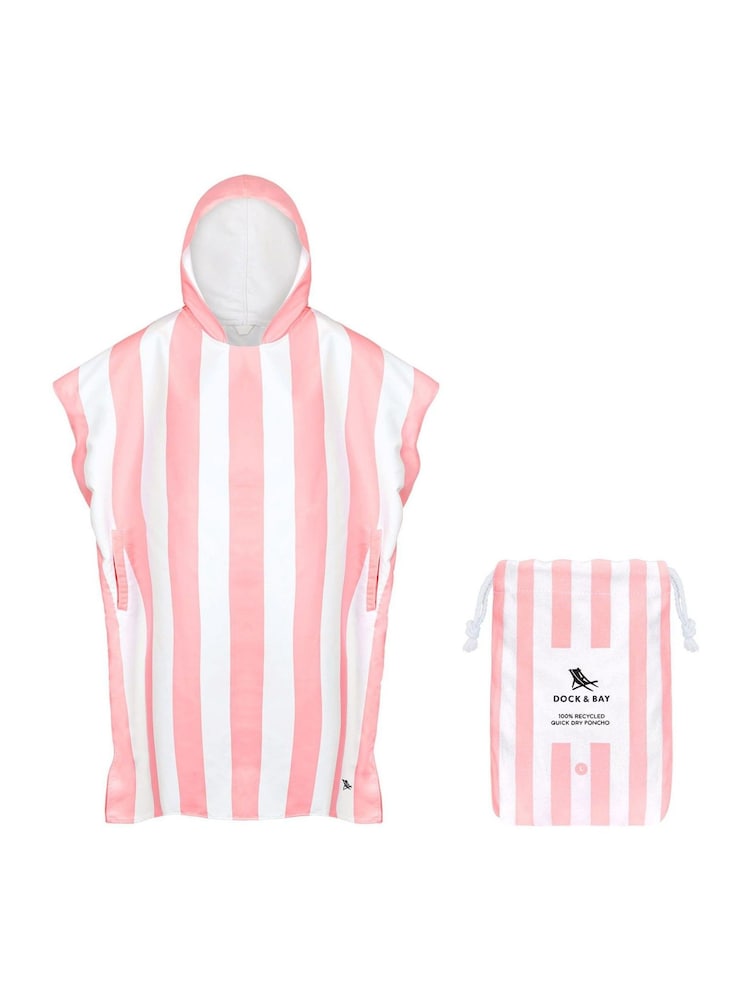 Dock & Bay Malibu Pink Adult Beach Pool Swim Quick Dry Poncho - Image 6 of 6