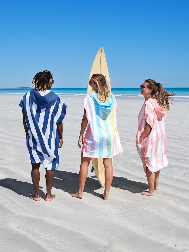 Dock & Bay Whitsunday Blue Adult Beach Pool Swim Quick Dry Poncho - Image 1 of 6