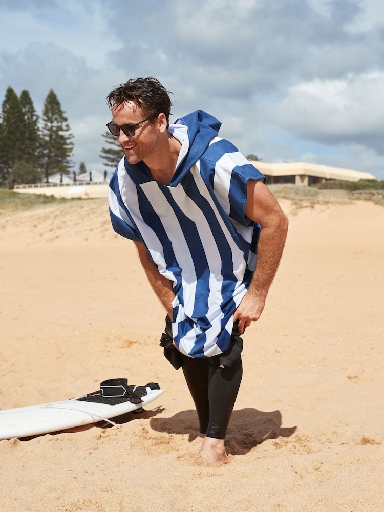 Dock & Bay Whitsunday Blue Adult Beach Pool Swim Quick Dry Poncho - Image 6 of 6