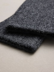 Charcoal Grey N.Premium Cashmere Handwarmer Gloves - Image 3 of 3