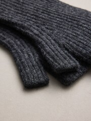 Gri cenuşiu - N.Premium Cashmere Handwarmer Gloves - Imaginea 4 din 5