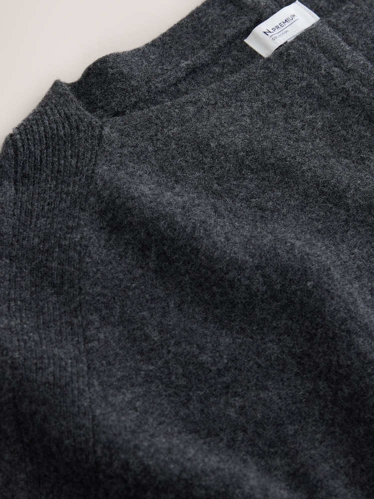 Charcoal Grey N.Premium Cashmere Cape Top - Image 9 of 9