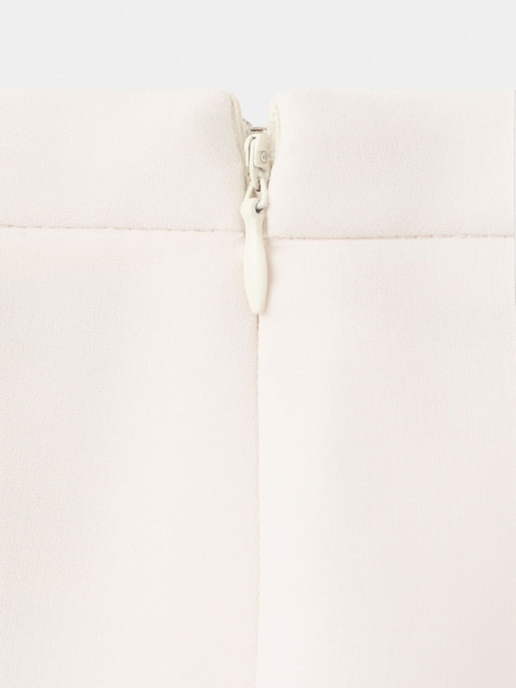 Mango Yellow Suit Style Flared High Waist Trousers - Image 4 of 4