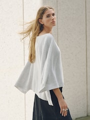 Grey N.Premium Cashmere Cape Top - Image 3 of 5