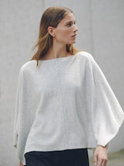 Grey N.Premium Cashmere Cape Top - Image 4 of 5