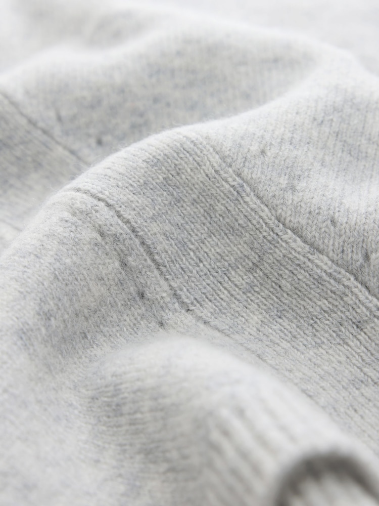 ধূসর - N. Premium Cashmere Cape Top - 8এর মধ্যে 8 ছবি