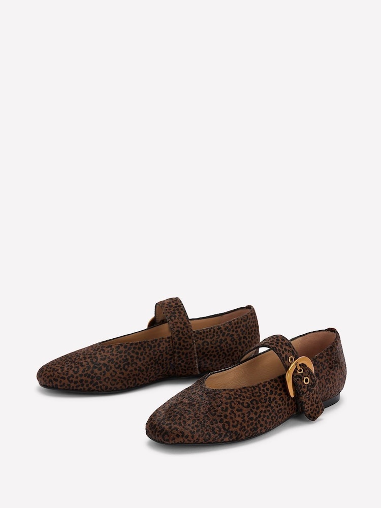 Boden Brown Kylie Flats Buckle Mary Janes - Image 2 of 4