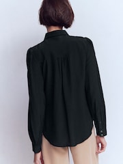 Boden Black Sara Silk Shirt - Image 3 of 5