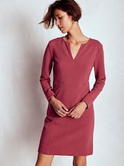 Boden Red Colette Ottoman Shift Dress - Image 1 of 5