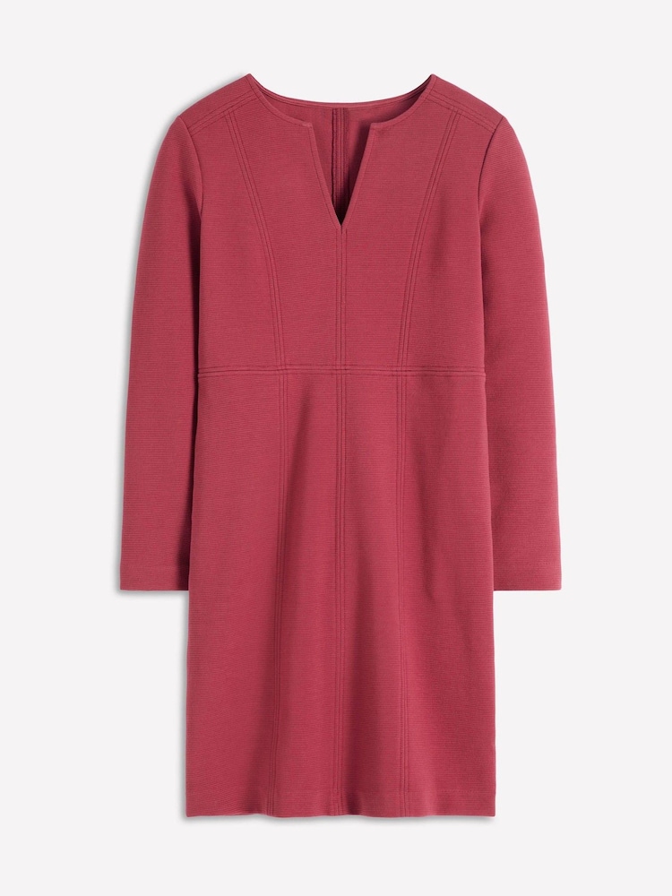 Boden Red Colette Ottoman Shift Dress - Image 5 of 5