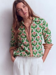 Boden Green Sienna Linen Shirt - Image 4 of 5