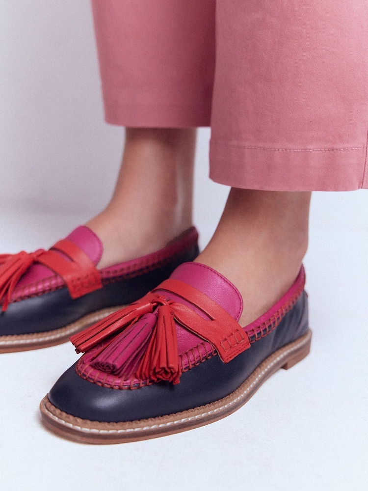 Boden Pink Nya Penny Loafers - Image 2 of 8