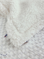 Checkerboard Cars Muslin Baby Fleece Blanket - Image 3 of 5