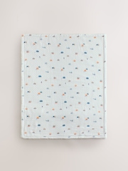 Checkerboard Cars Muslin Baby Fleece Blanket - Image 5 of 5