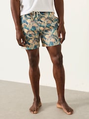 FatFace Blue Floral Printed Swim Shorts - Image 3 of 5