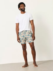FatFace Blue Floral Printed Swim Shorts - Image 4 of 5