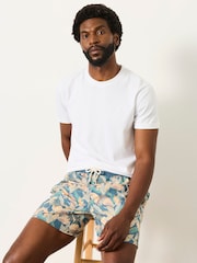 FatFace Blue Floral Printed Swim Shorts - Image 5 of 5