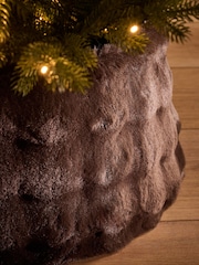 Faux Fur Textured Tree Skirt - Εικόνα 2 του 3