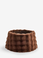 Faux Fur Textured Tree Skirt - Εικόνα 3 του 3