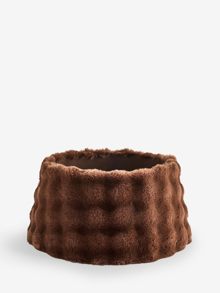 Faux Fur Textured Tree Skirt - Εικόνα 3 του 3