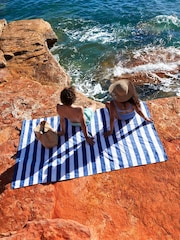 Dock & Bay Whitsunday Blue Travel Picnic Beach Blanket - Image 1 of 5