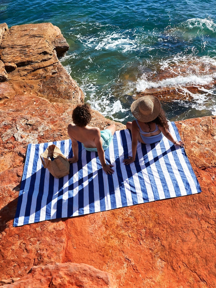 Dock & Bay Whitsunday Blue Travel Picnic Beach Blanket - Image 1 of 5