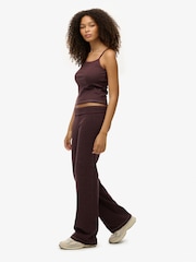 Superdry Red Stripe Athletic Essentials Fold Over Joggers - Image 2 of 8