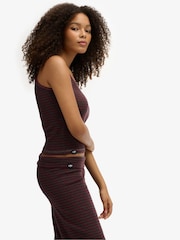 Superdry Red Stripe Athletic Essentials Fold Over Joggers - Image 3 of 8